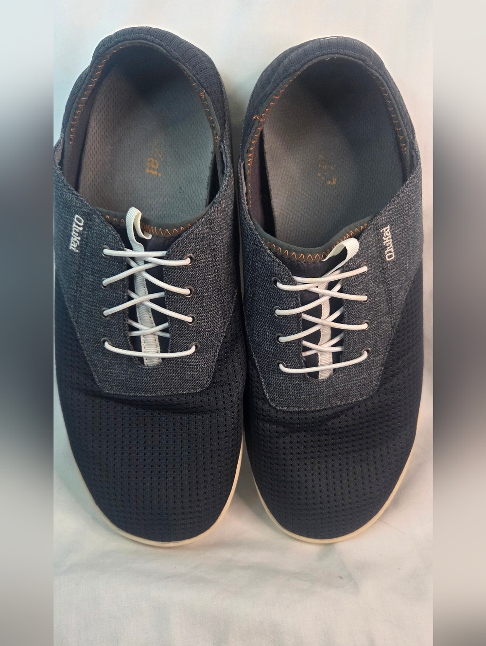 Olukai Nohea Moku Charcoal No Tie Boat Shoes Men's Sz 11 Style 10283-6C6C Trendy